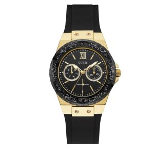 Montre GUESS pour femme en ton doré et noir - U1053L7 – composant femme du pack couple Belvani Maroc