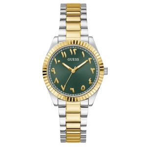 Montre Guess Luna GW0735L2 pour Femme Cadran Vert – composant femme du pack couple Belvani Maroc
