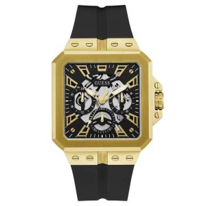 Montre Guess Homme Leo GW0637G2 – Noir et Doré – composant homme du pack couple Belvani Maroc