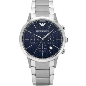 Montre Emporio Armani Homme Renato AR2486 – Cadran Bleu Acier – composant homme du pack couple Belvani Maroc