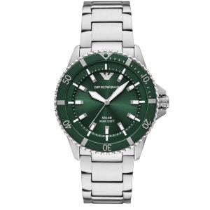 Montre Emporio Armani World Explorer AR11698 Cadran Vert – composant homme du pack couple Belvani Maroc