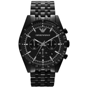 MONTRE Emporio Armani Black IP Tazio AR1979 – composant homme du pack couple Belvani Maroc