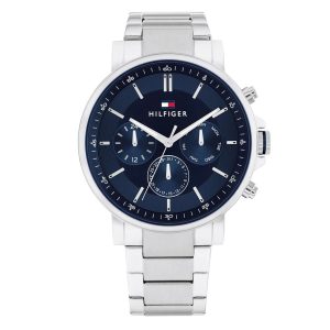 Montre Tommy Hilfiger 1710588 Homme Tyson | Bleu & Argenté – composant homme du pack couple Belvani Maroc