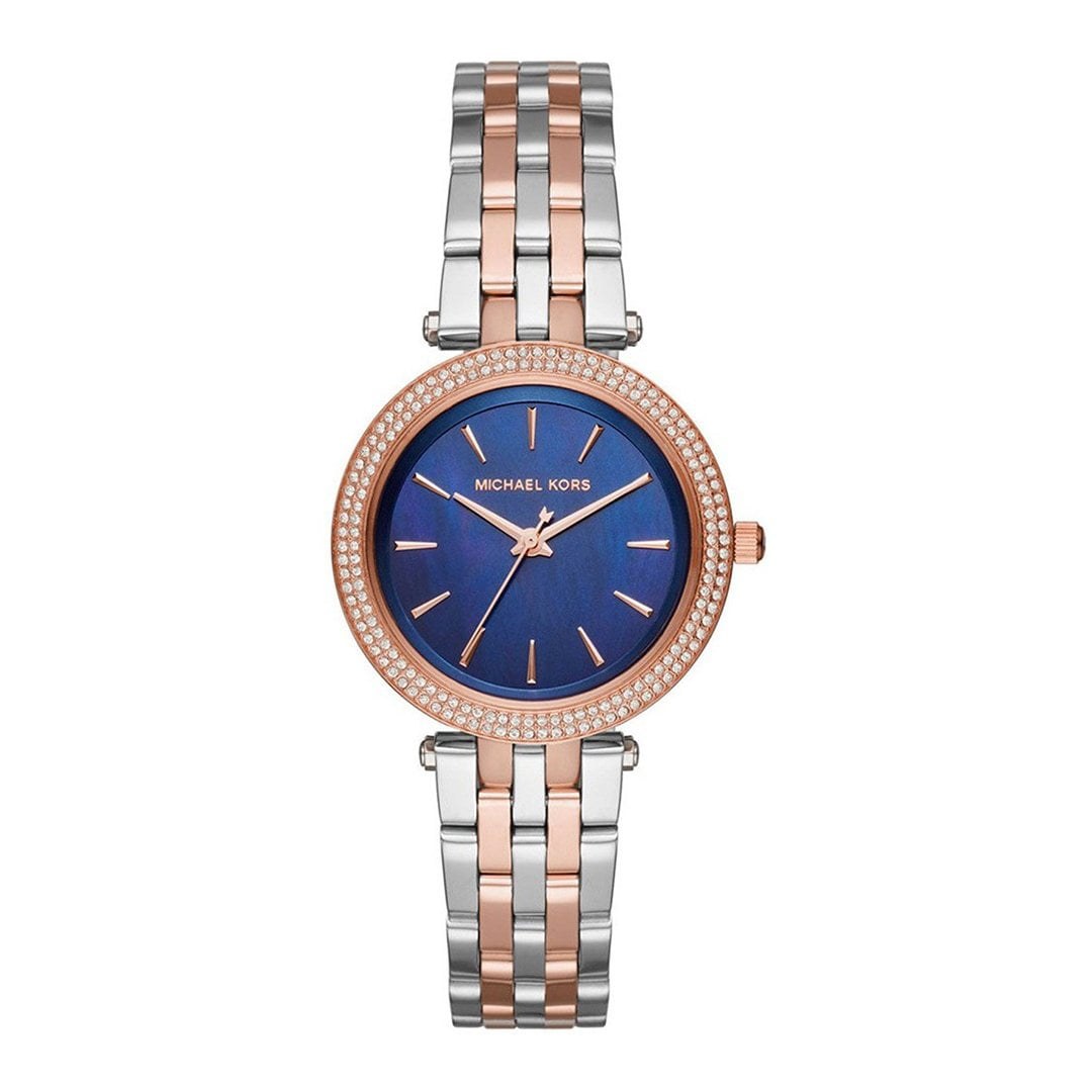 Pack Couple Michael Kors argent – MK3880 + MK9191 – photo 3 Montre Femme Michael Kors MK3880 – Acier Inoxydable Doré – composant femme du pack couple Belvani Maroc