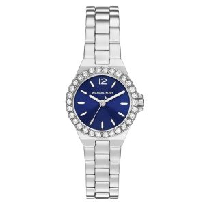Michael Kors Lennox MK7397 | Montre 30 mm Argentée Cadran Bleu – composant femme du pack couple Belvani Maroc