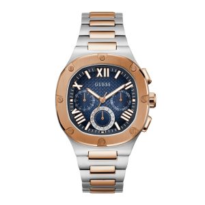 Montre Guess Homme Multifonction – Gris Anthracite Acier – composant homme du pack couple Belvani Maroc
