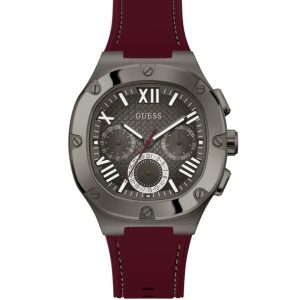 Montre Guess Homme Headline GW0571G4 – Cadran Gris Silicone Rouge – composant homme du pack couple Belvani Maroc
