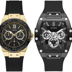 Pack couple Guess deux montres assorties Femme + GW0203G3 Belvani Maroc – les deux montres côte à côte