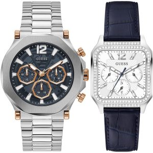 Pack couple Guess deux montres assorties Femme + GW0539G1 Belvani Maroc – vue alternative homme à gauche