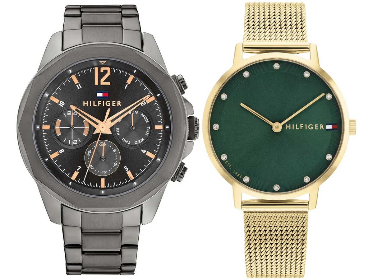 Pack Couple Tommy Hilfiger – Femme Pippa – Acier Inoxydable + 1792061 – Montre Homme Lars No – photo 2 Pack couple Tommy Hilfiger deux montres assorties Femme + 1792061 Belvani Maroc – vue alternative homme à gauche