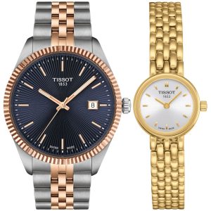Pack couple Tissot deux montres assorties T0580093303100 + Homme Belvani Maroc – vue alternative homme à gauche