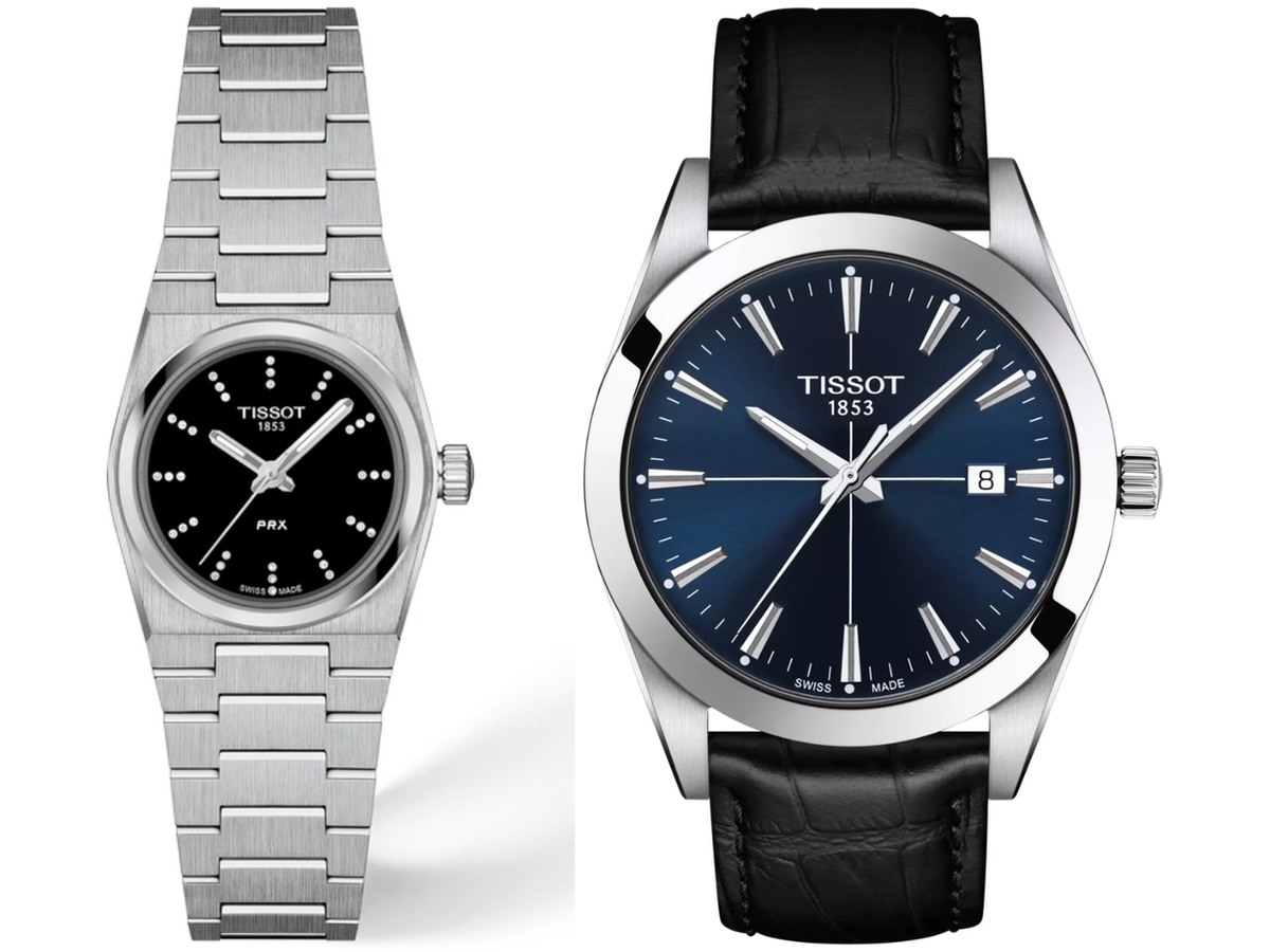 Pack Couple Tissot noir – T137 + T127 – photo 1 Pack couple Tissot deux montres assorties T137 + T127 Belvani Maroc – les deux montres côte à côte