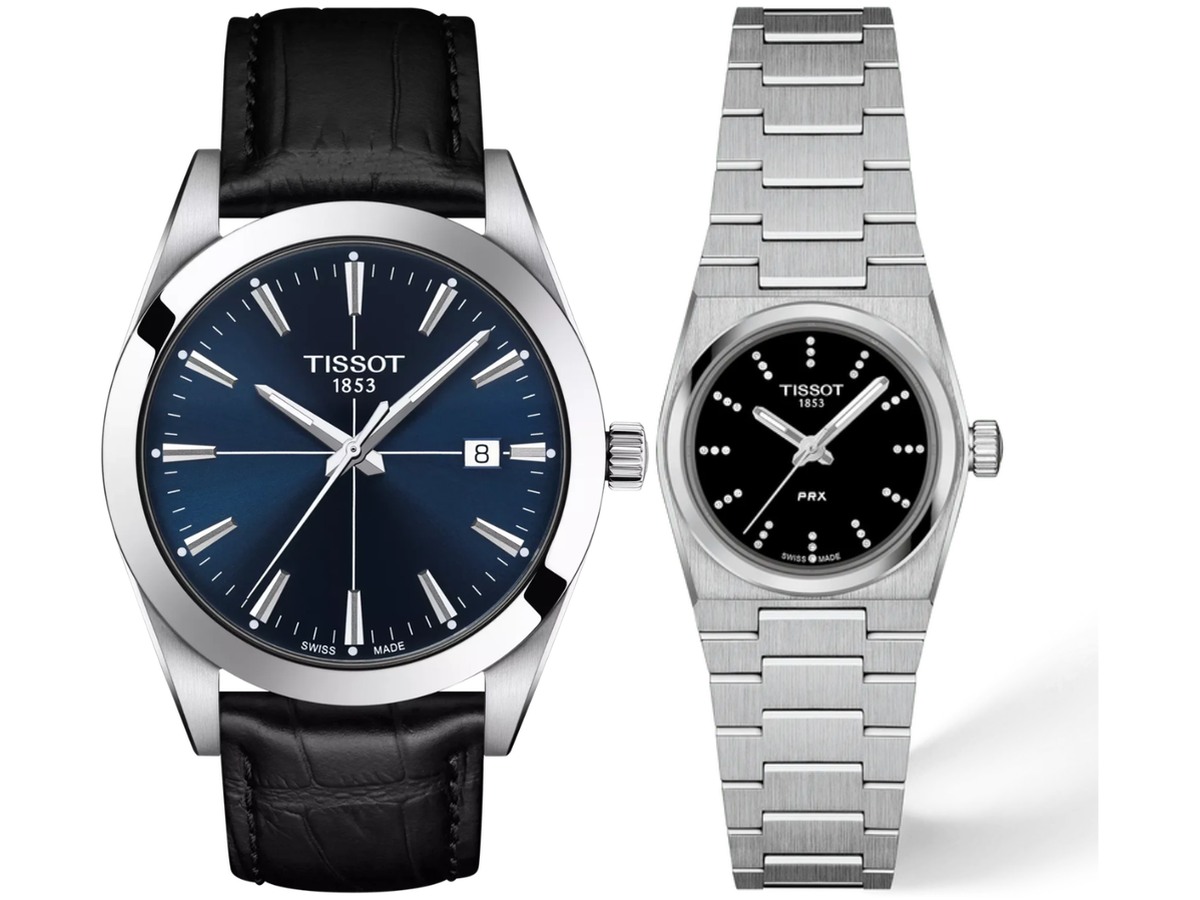 Pack Couple Tissot noir – T137 + T127 – photo 2 Pack couple Tissot deux montres assorties T137 + T127 Belvani Maroc – vue alternative homme à gauche