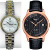 Pack couple Tissot deux montres assorties T152 + T006 Belvani Maroc – les deux montres côte à côte