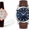 Pack couple Tissot deux montres assorties T126 + T127 Belvani Maroc – les deux montres côte à côte