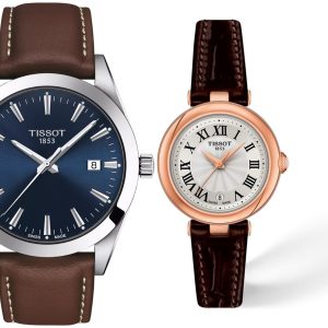 Pack couple Tissot deux montres assorties T126 + T127 Belvani Maroc – vue alternative homme à gauche