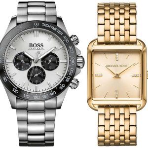 Pack couple Michael Kors deux montres assorties MK4377 + 1512964 Belvani Maroc – vue alternative homme à gauche