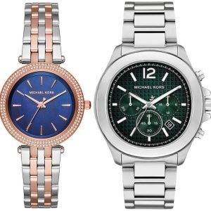 Pack couple Michael Kors deux montres assorties MK3880 + MK9191 Belvani Maroc – les deux montres côte à côte
