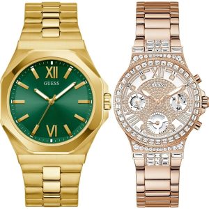 Pack couple Guess deux montres assorties GW0320L3 + GW0849G2 Belvani Maroc – vue alternative homme à gauche