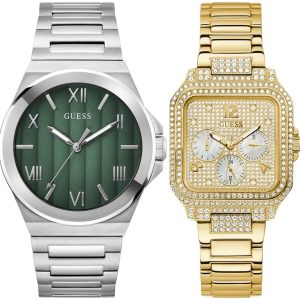 Pack couple Guess deux montres assorties Femme + GW0789G1 Belvani Maroc – vue alternative homme à gauche