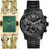 Pack couple Guess deux montres assorties Femme + 1514223 Belvani Maroc – les deux montres côte à côte